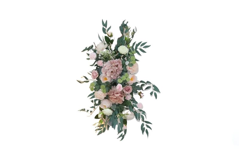 Umělá květinová dekorace na svatební bránu střední