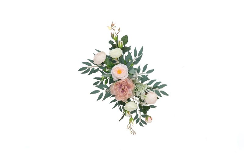 Umělá květinová dekorace na svatební bránu malá